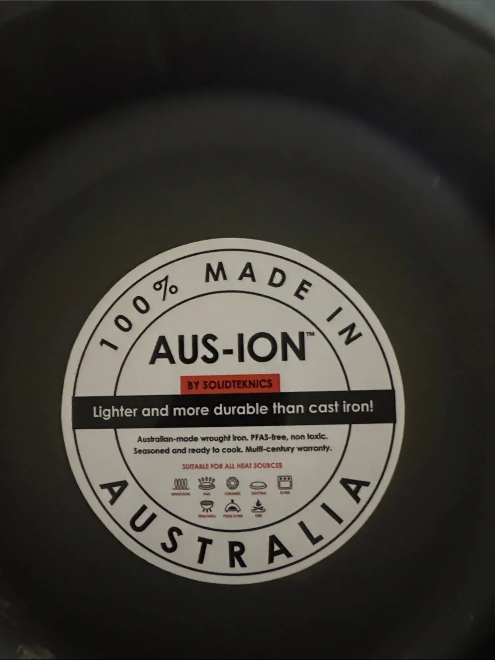 SOLIDTEKNICS AUS-ION™(Made in Australia) Lightning 7.9” Long Handle Fry Pan-New!